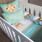 Cot Bedding - Mint Lion Set 01