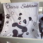 Cot Bedding - Black Panda Set 01