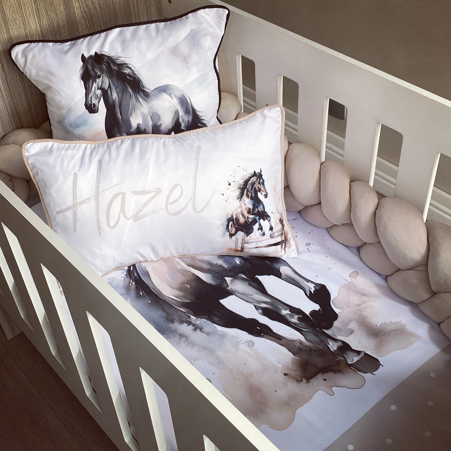 Cot Bedding - Stone Horse Set 01