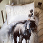 Cot Bedding - Stone Horse Set 01