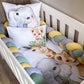 Cot Bedding - Yellow Safari Set 01