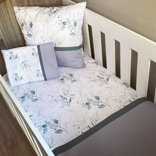 Cot Bedding - Eucalyptus Leaf Set 01