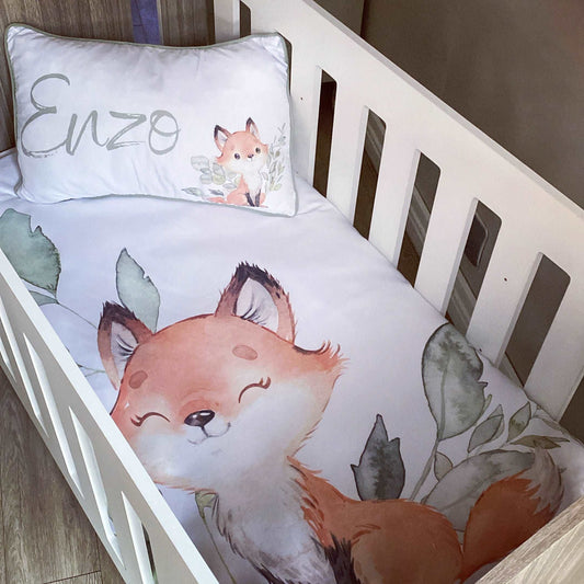 Cot Bedding - Fox Set 01