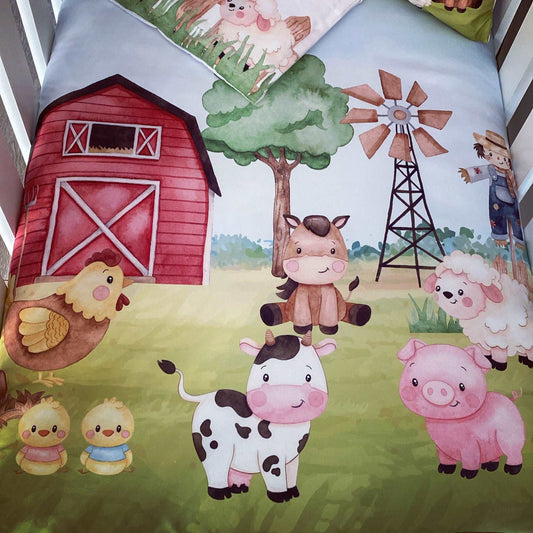 Cot Bedding - Farm Set 01
