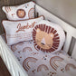 Cot Bedding - Boho Lion Rainbow Set 01