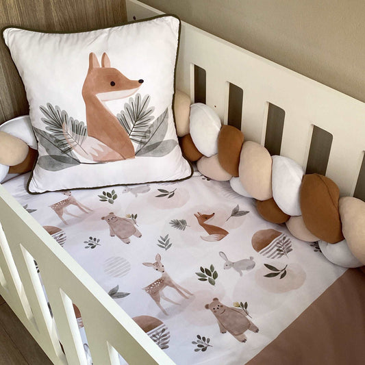 Cot Bedding - Boho Woodlands Set 01