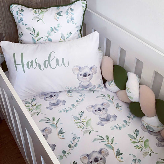 Cot Bedding - Koala Leaf Set 01