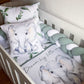 Cot Bedding - Sage Elephant Set 02