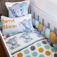 Cot Bedding - Mustard Mint Elephant Set