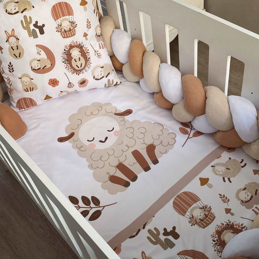 Cot Bedding - Boho Sheep Set 01