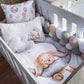 Cot Bedding - Grey Bunny Set 01