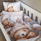 Cot Bedding - Grey Bear Set 02