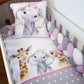 Cot Bedding - Pink Safari Set 14