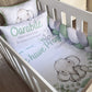Cot Bedding - Sage Elephant Set 04