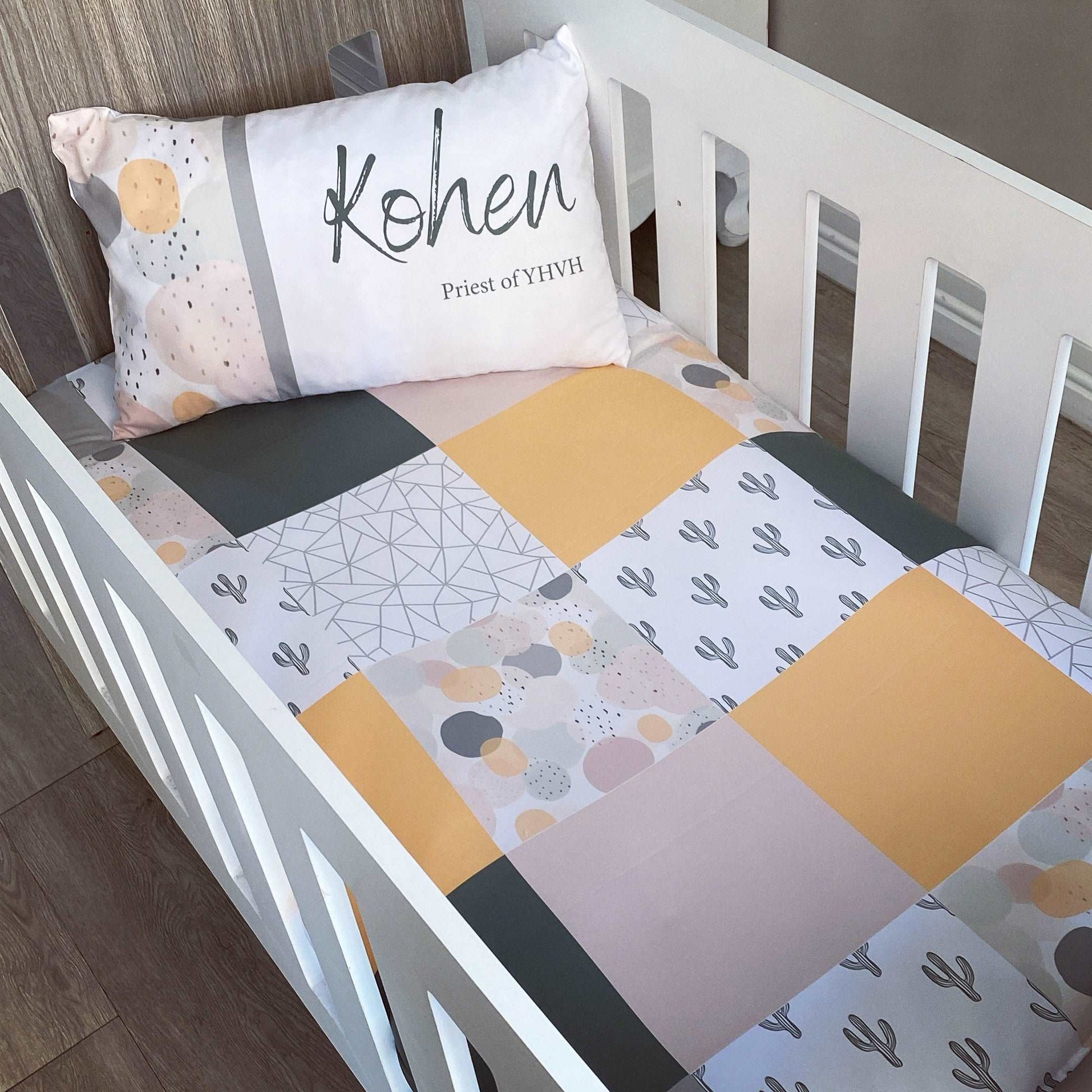 Cot Bedding - Boho Set 01