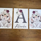 Cot Bedding - Maroon Bunny Set 01