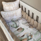 Cot Bedding - Sage Stone Plane Set