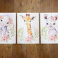 Cot Bedding - Pink Safari Set 01