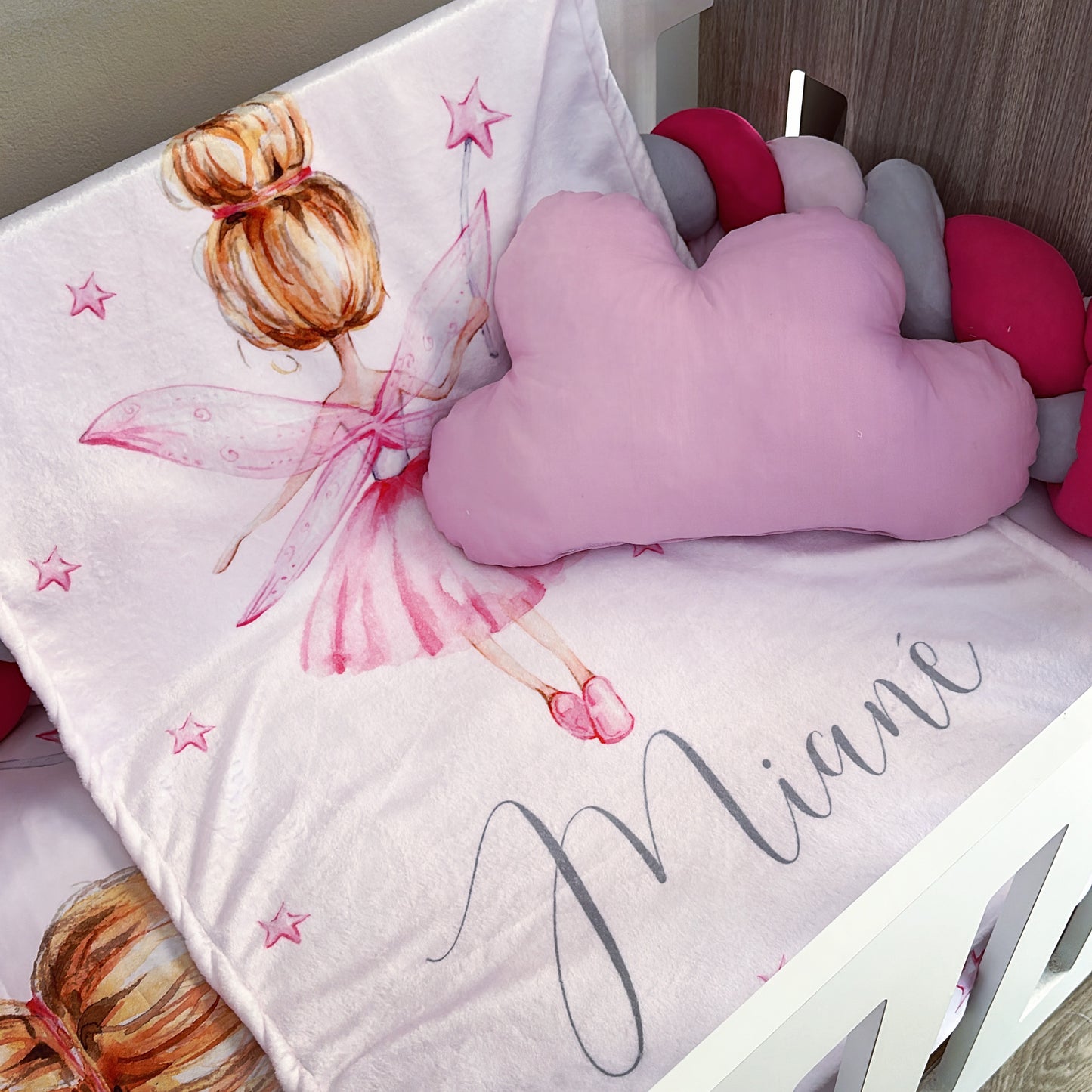 Cot Bedding - Pink Fairy Set 03