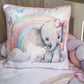Cot Bedding - Rainbow Elephant Set 02