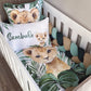 Cot Bedding - Green Lion Set 01