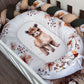 Cot Bedding - Stone Llama Set 02