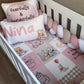 Cot Bedding - Pink Winnie the Pooh Set 01