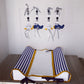 Cot Bedding - Navy Mustard Plane Set 2