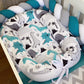 Cot Bedding - Blue Dinosaur Set 07