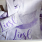 Cot Bedding - Purple Swan Set 01
