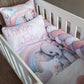 Cot Bedding - Rainbow Elephant Set 02
