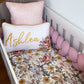 Cot Bedding - Boho Floral Set 01