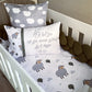 Cot Bedding - Grey Sheep Set 04