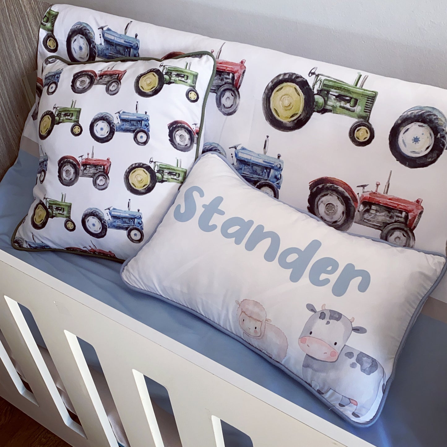 Cot Bedding - Tractor Set 01