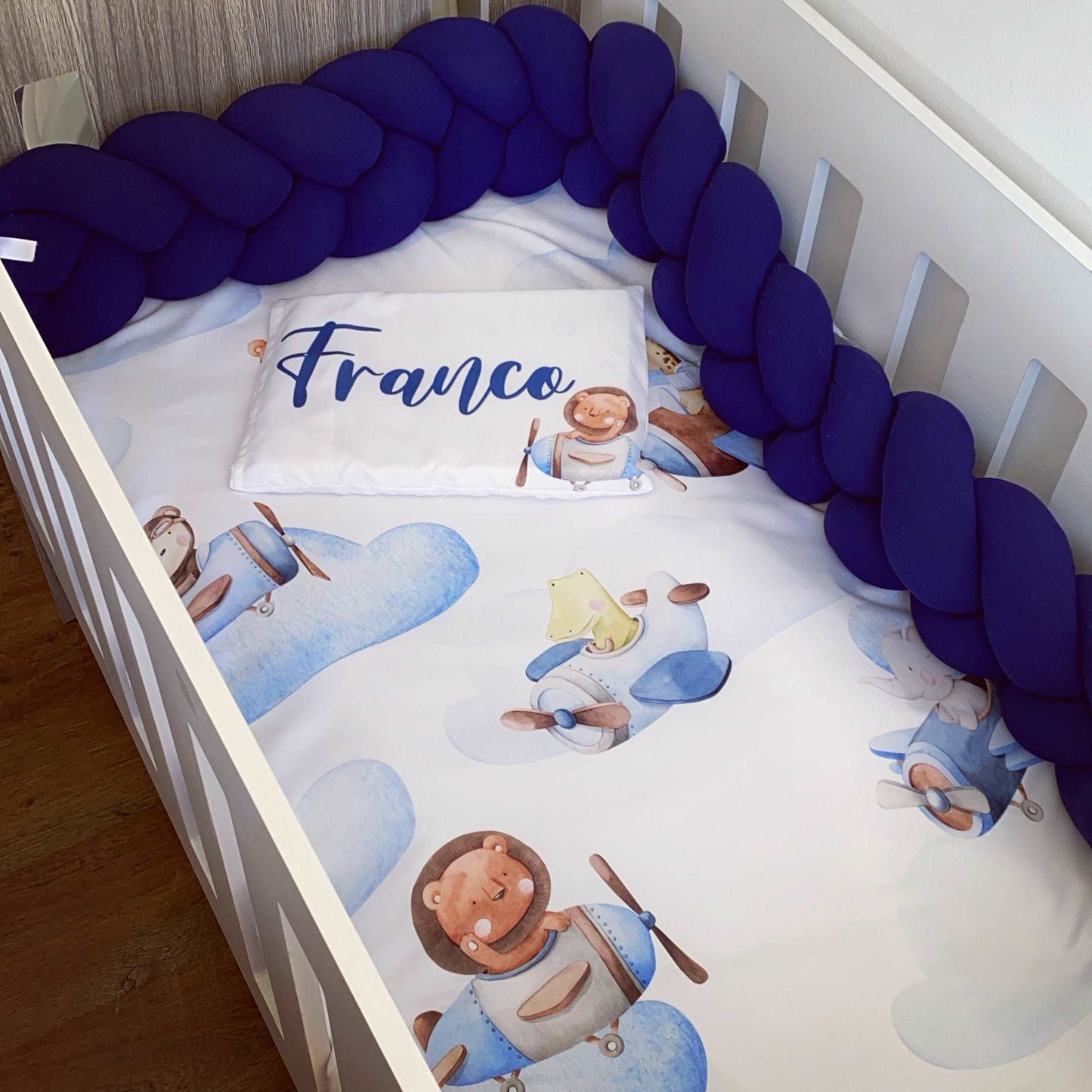 Cot Bedding - Safari Plane Set
