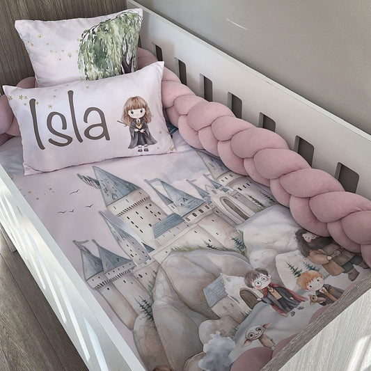 Cot Bedding - Pink Harry Potter Set 01