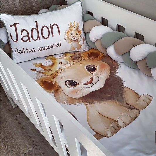 Cot Bedding - Stone Lion Set 01