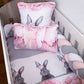 Cot Bedding - Pink Bunny Set 08