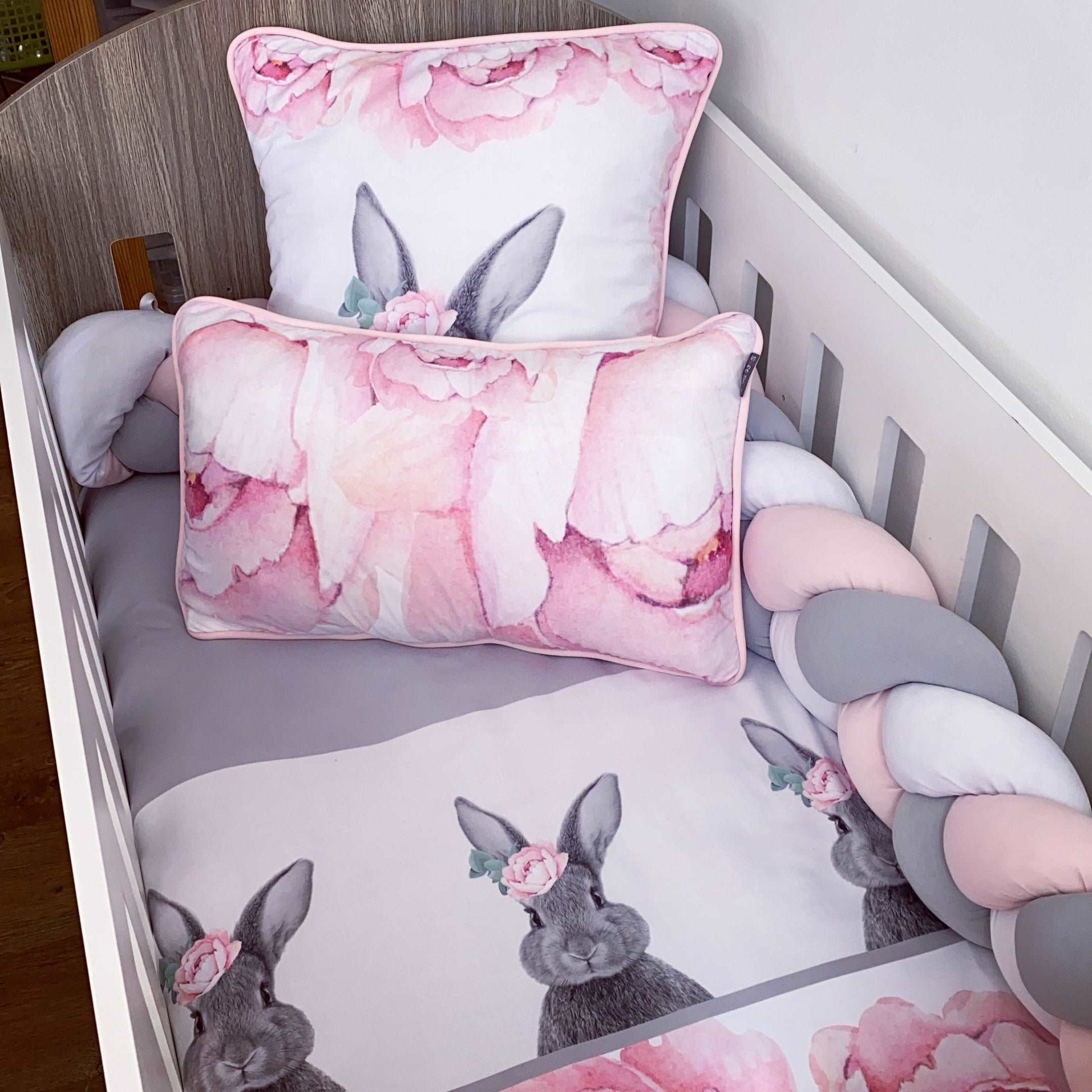 Cot Bedding - Pink Bunny Set 08