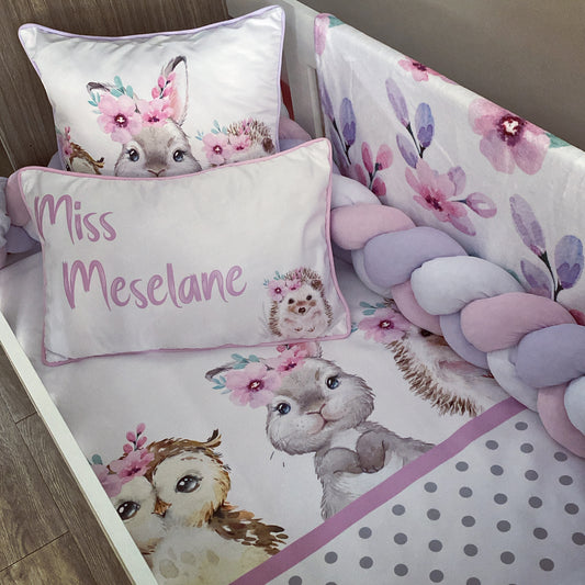 Cot Bedding - Flower Woodlands Set 01