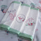 Cot Bedding - Pink Mint Butterfly Set 01
