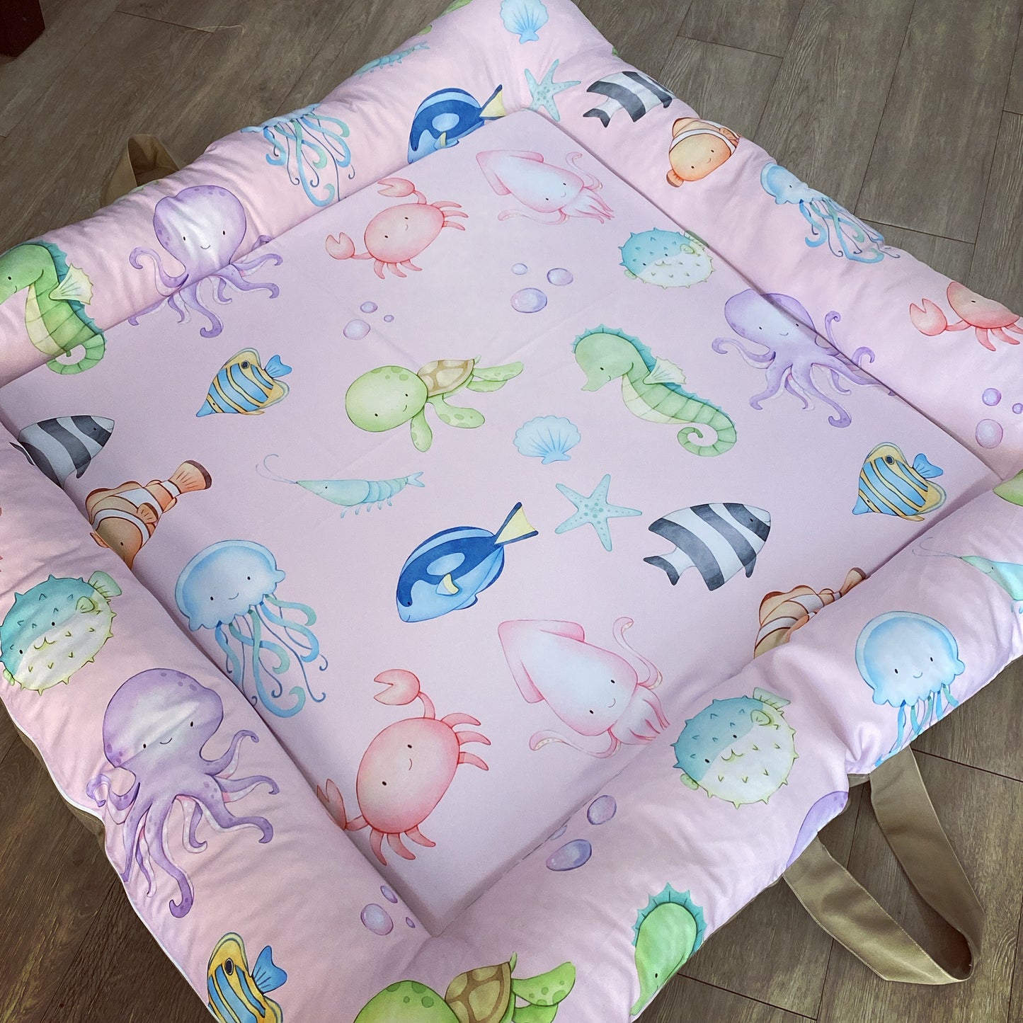 Cot Bedding - Pink Ocean Set 03