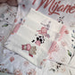 Cot Bedding - Pink Floral Set 02
