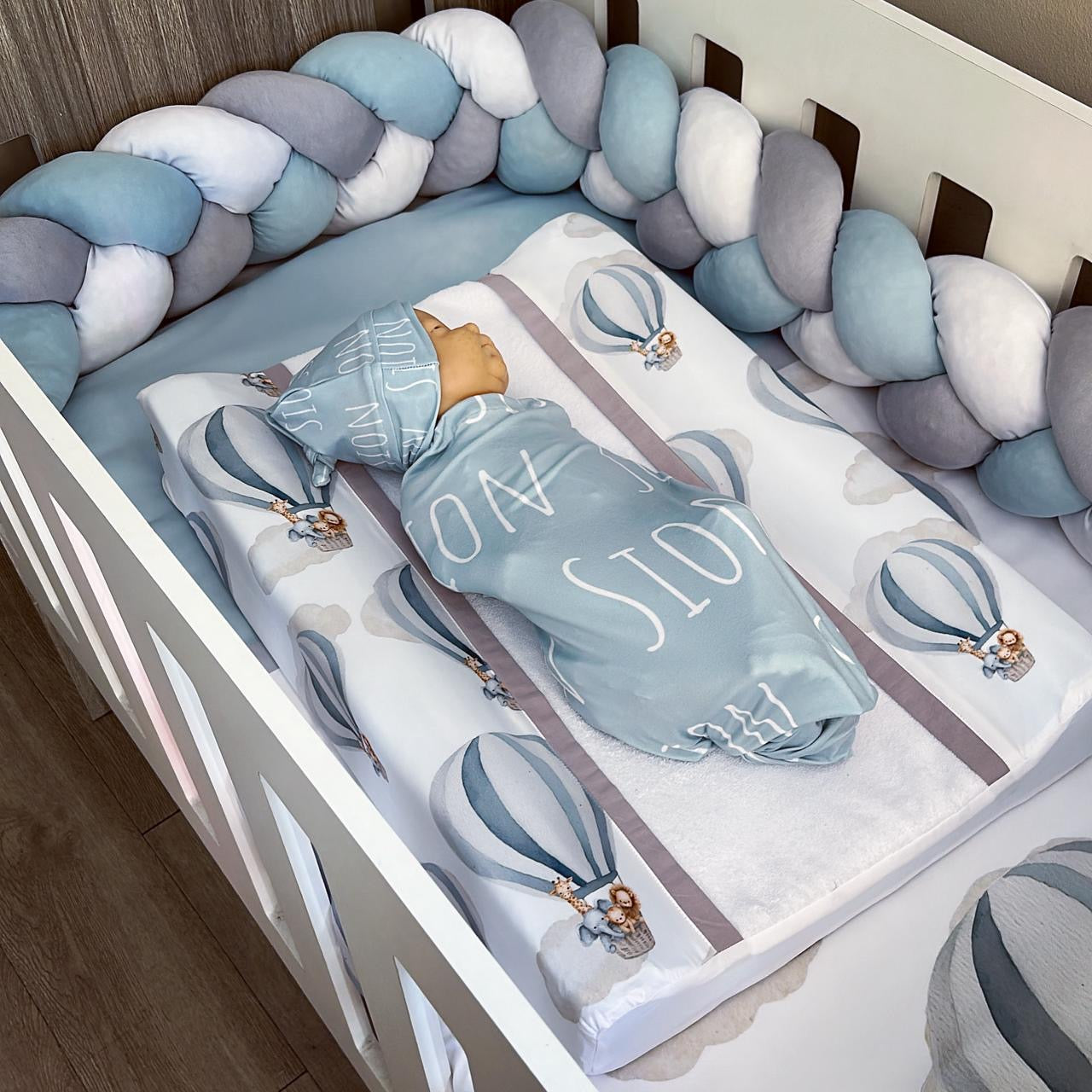 Cot Bedding - Balloon Safari Set 01