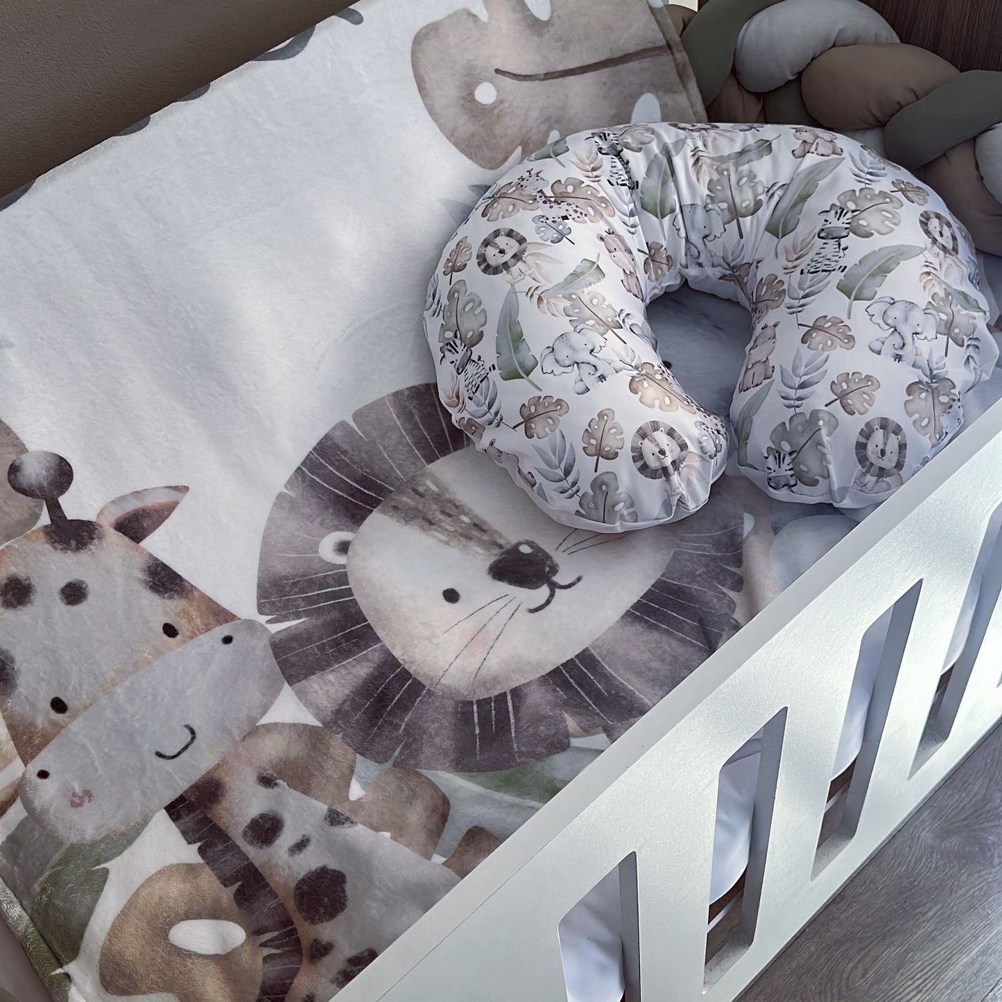 Cot Bedding - Stone Safari Set 06