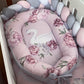 Cot Bedding - Pink Swan 03