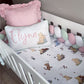 Cot Bedding - Pink Winnie the pooh set 06