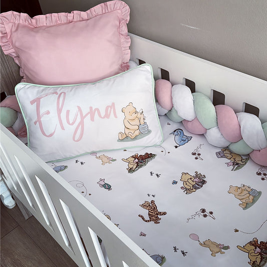 Cot Bedding - Pink Winnie the pooh set 06
