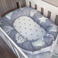 Cot Bedding - Grey Ocean Set 01