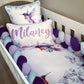 Cot Bedding - Lilac Bird Set 01